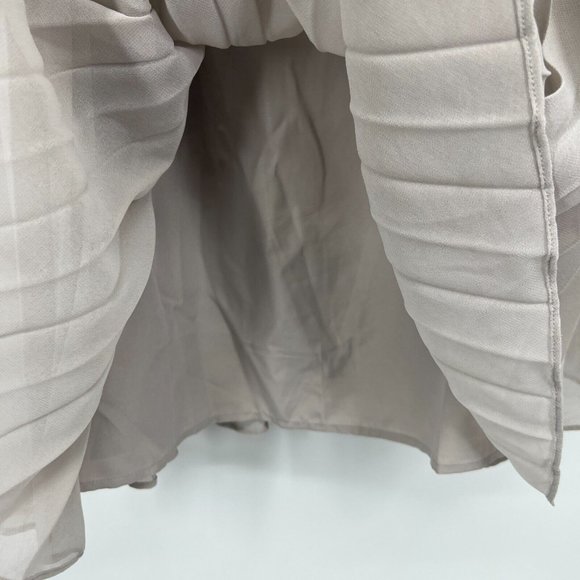 ASOS Dress Gray Pleated Cami Midi Sleeveless Drawstring NWT - Picture 7 of 11